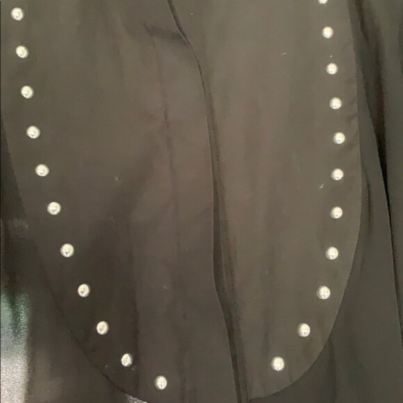 - Just Cavalli Ruffle frill silk black Blouse Size 40 - Picture 7 of 11